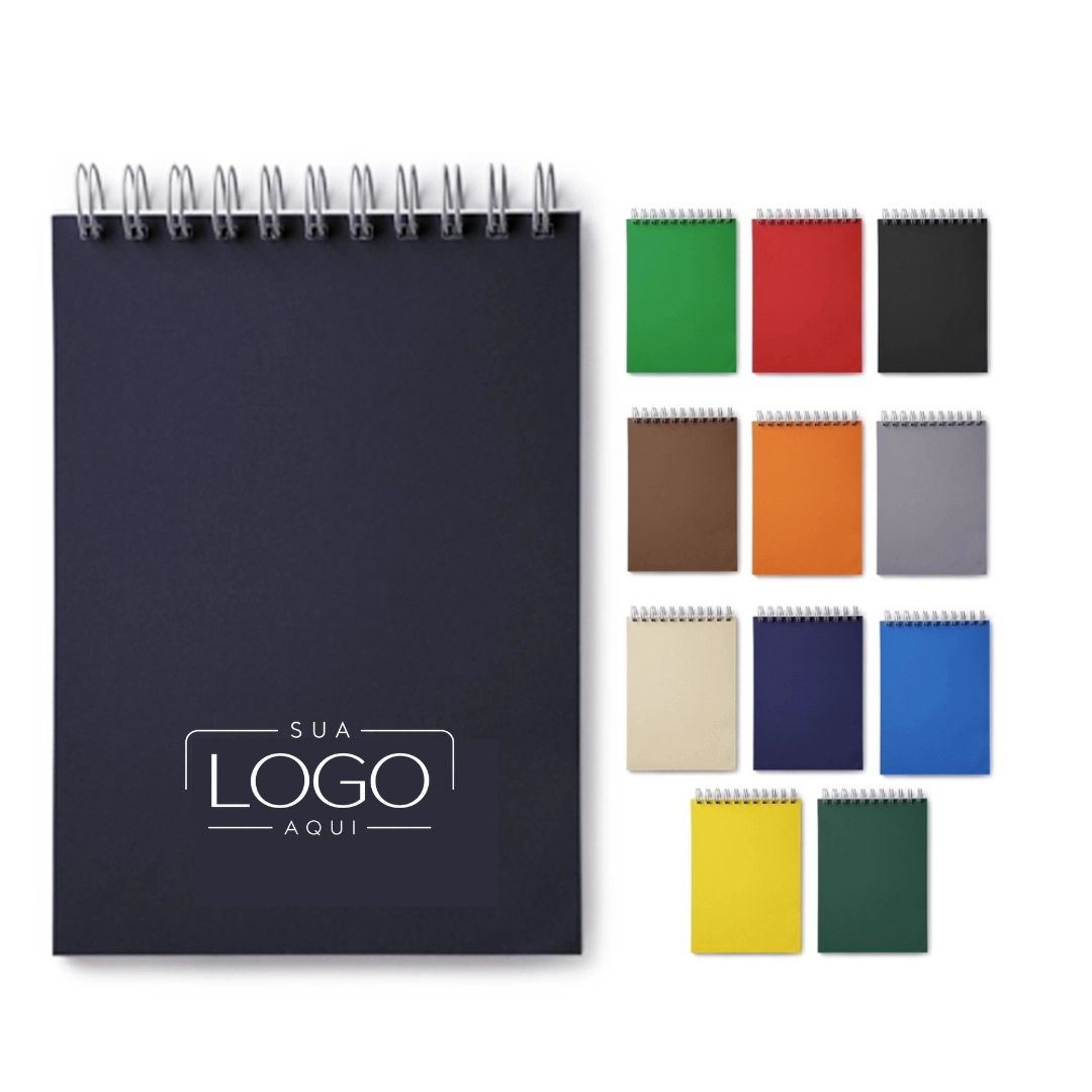 Bloco Espiral Capa Dura - Bloco capa dura personalizado, em vários tamanhos. Do escritório aos eventos, para diferentes momentos da sua marca.