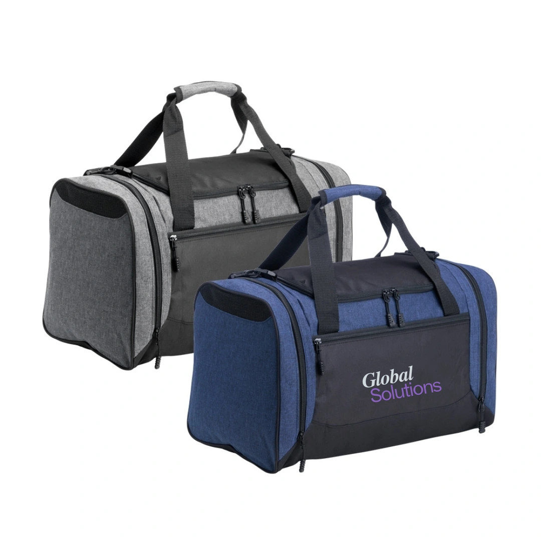 Bolsa de 46 Litros com Compartimento para Tênis - Bolsa de 46 litros confeccionada em nylon resistente à água, com quatro compartimentos, incluindo um bolso lateral telado exclusivo para tênis. 30 x 53 x 29 cm.