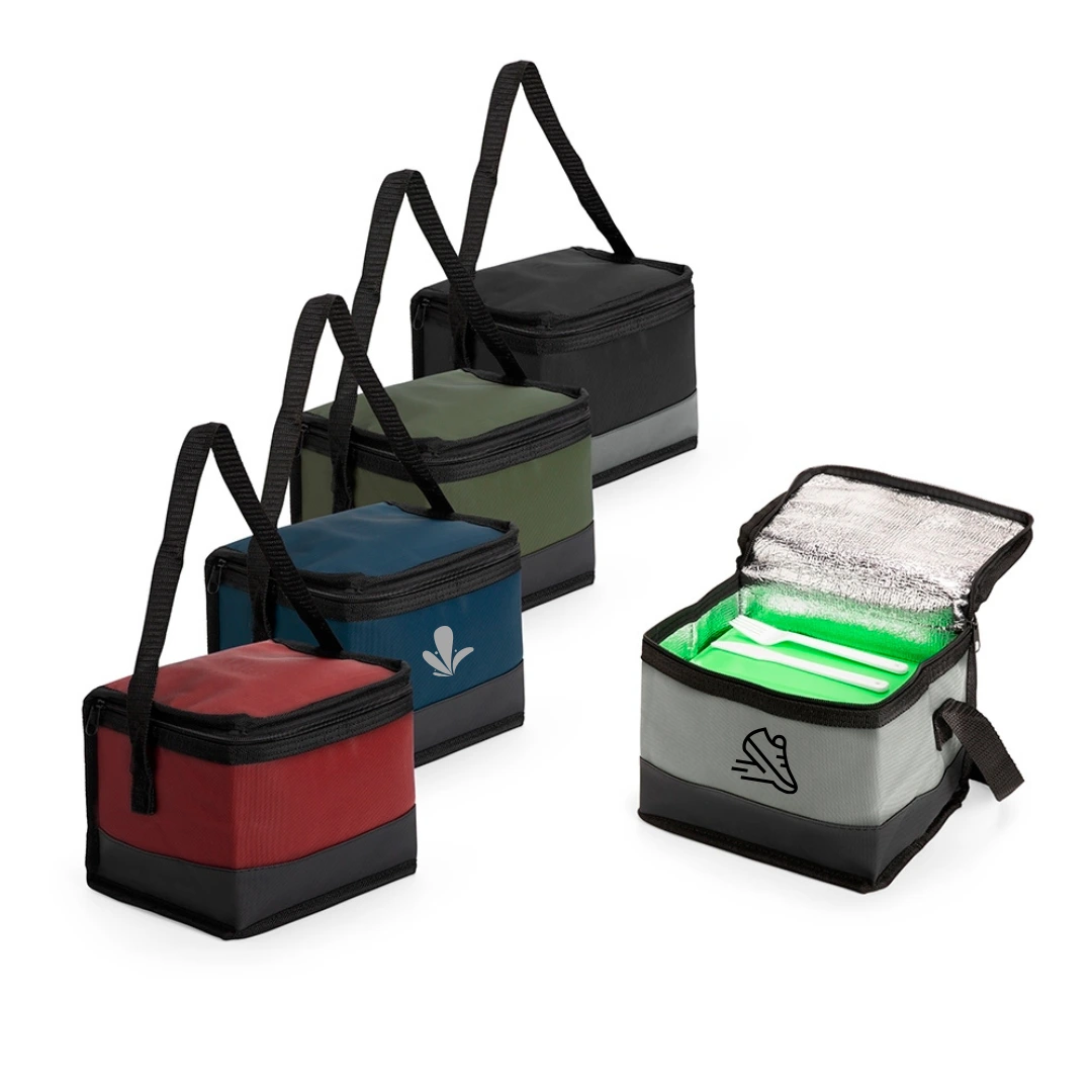 Bolsa Térmica Compacta 5L - Bolsa térmica com capacidade máxima de 5 litros, revestimento térmico em espuma EPE. 16 x 20 x 15 cm.