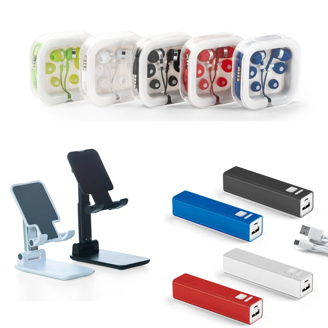 Fone de Ouvido, Suporte e Power Bank - Fones, suporte para celular e power banks são itens de tecnologia úteis para quem está sempre em movimento.