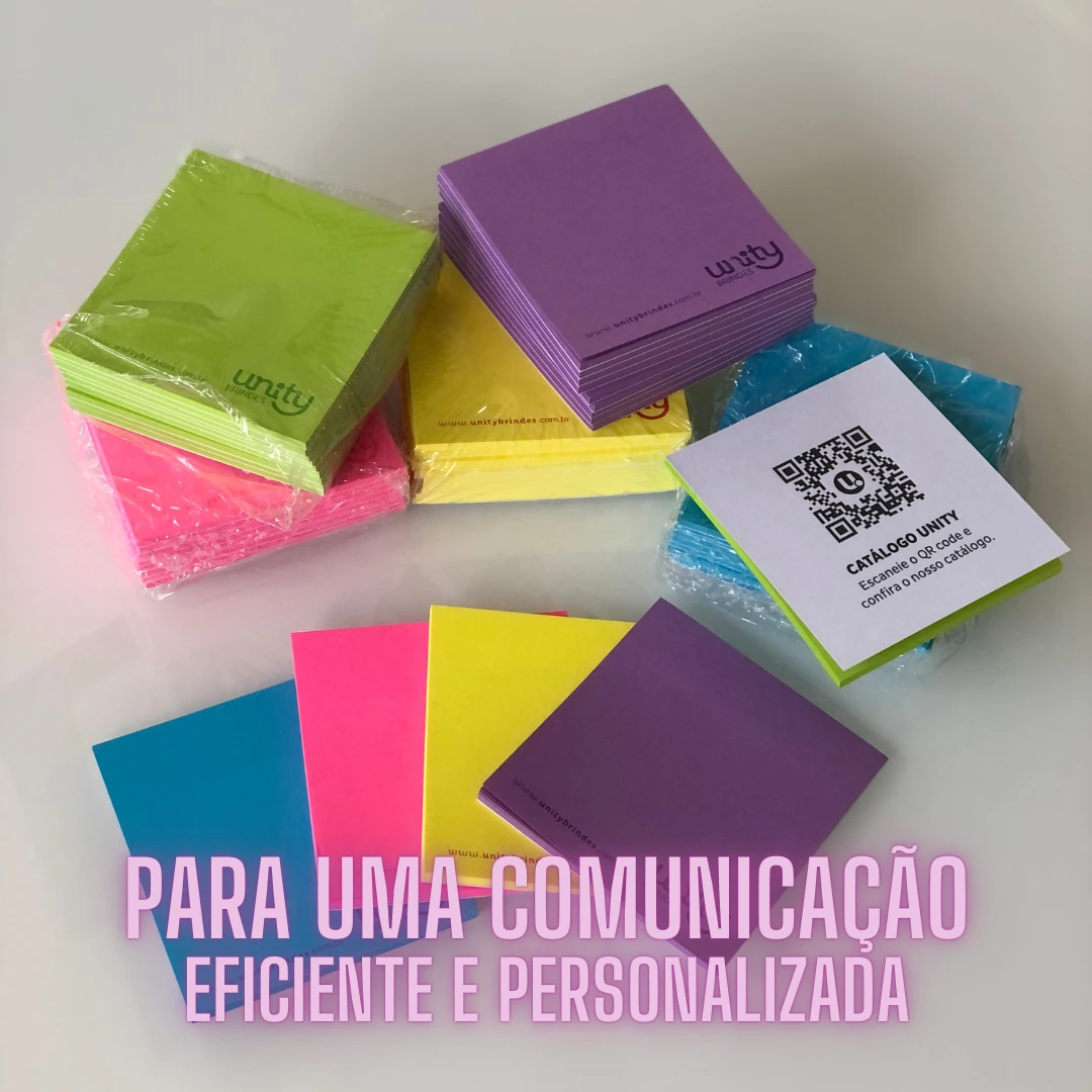 Kit de Blocos Coloridos - Blocos tipo post it reposicionáveis para anotações, lembretes e organização.