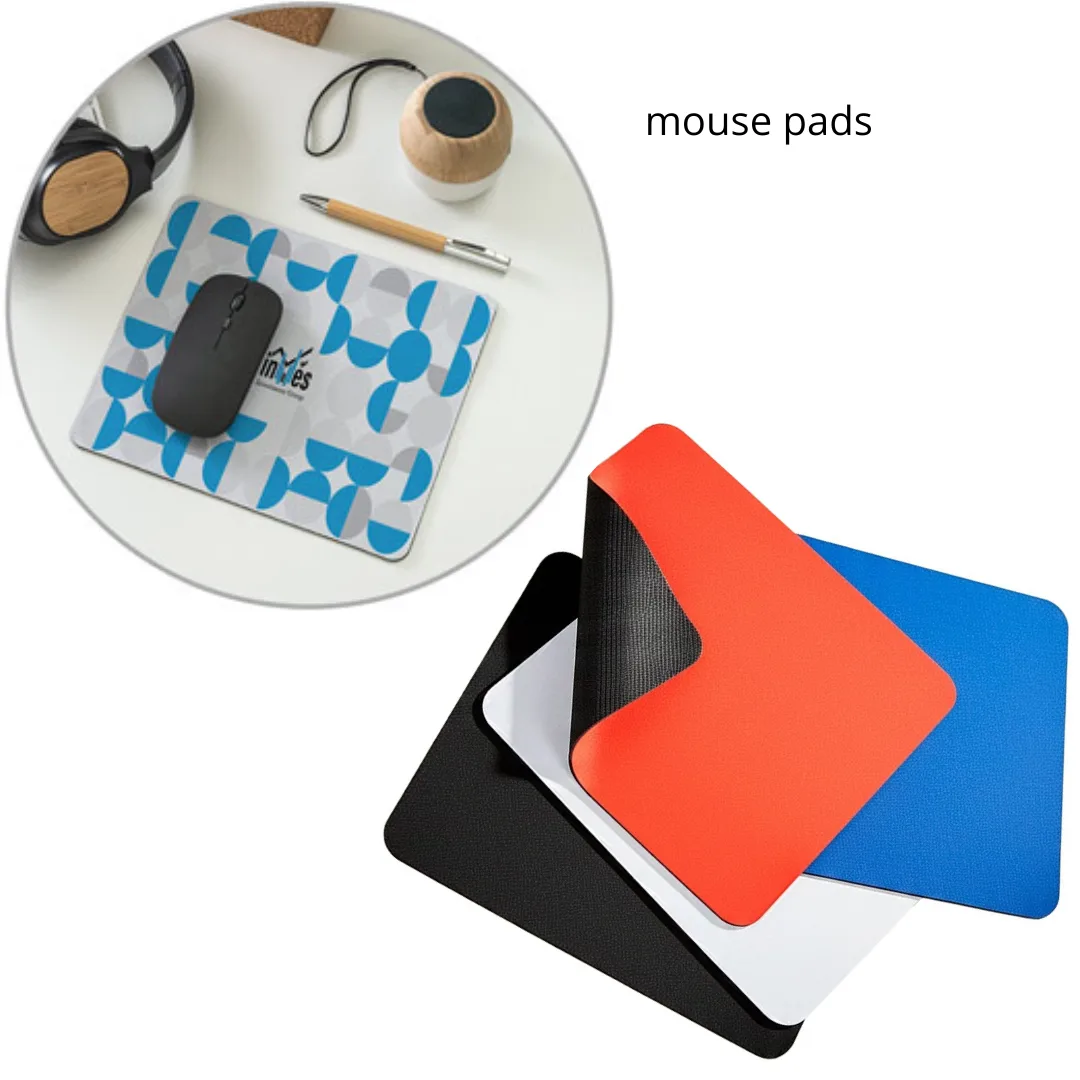 Mouse Pad Personalizado - Um brinde funcional que mantém a marca visível no dia a dia do escritório após o evento.