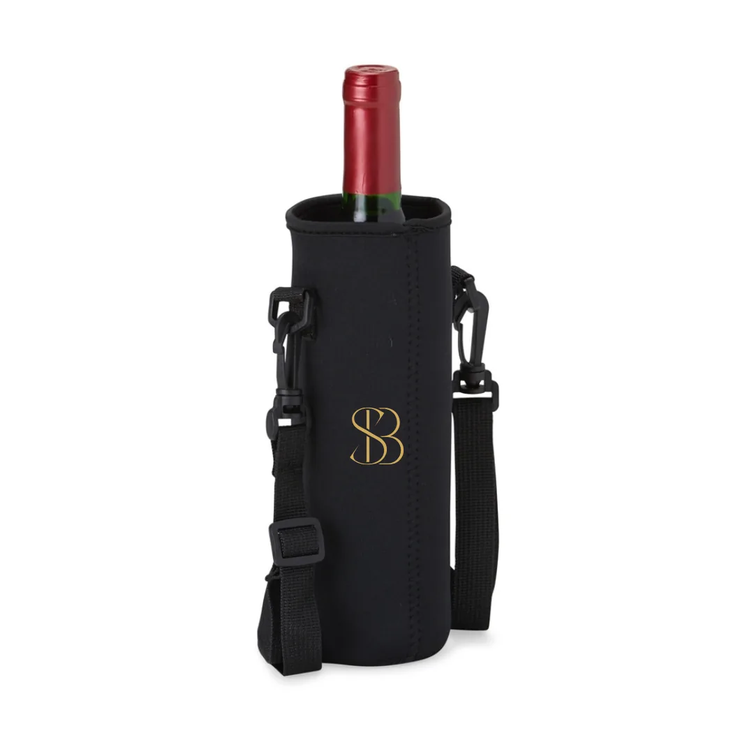 Porta-Copo ou Garrafa Esportiva - Porta-copo ou garrafa esportiva em neoprene isotérmico, com alça de nylon regulável. 23 x 8 cm.